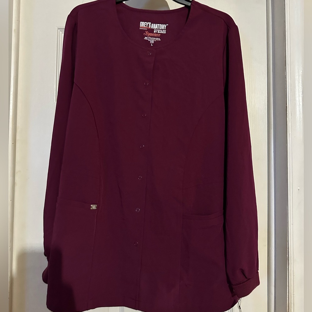 NWT Greys Anatomy Signature Scrub Jacket - Large